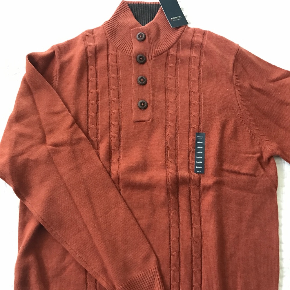 Classic men's button sweater by Arrow